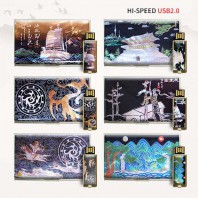 빛나 민족의 유산 시리즈 자개 2종세트 (명함케이스+USB메모리 2.0 4GB~128GB) 6종 이미지
