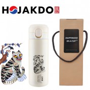 한국전통 K컬쳐 까치와호랑이 호작도 원터치 텀블러 420ml 선물세트