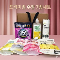 슈가버블 버블원샷 캡슐세제 주방세제 위생백 주방용품 7종세트
