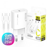 뉴에이커 25W PD3.0+QC3.0 2포트 PPS 초고속 분리형 충전기 케이블 미포함