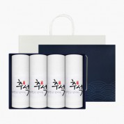 [송월타올] 120g 행복한 추석 4매 선물세트(쇼핑백)