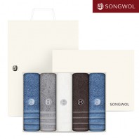 송월 호텔컬렉션 뉴 필라라인40 (190g) 5P 타올세트