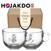 한국전통 K컬쳐 호작도 요거트볼 시리얼볼 그릭 디저트 머그컵 470ml 2P 선물세트