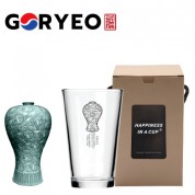 한국전통 K컬쳐 고려청자 샤이닝 글라스컵 480ml 1P 선물세트