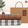 타탄패턴 더블양면담요A