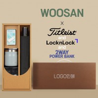 가르시아 3단60 10K 초고밀도 완전자동우산 +배터리+락앤락 메트로머그+타이틀리스트 골프공 6구-세트