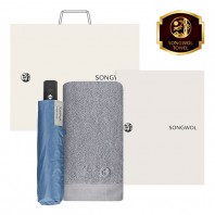 송월 타월 우산 2매 콤보세트 (호텔컬렉션 클래식40 + SW3단비즈니스완자)