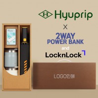 협립 3단60 슈퍼TEN(10K) 컨테이너 완전자동우산 +배터리+락앤락 메트로머그2P-세트