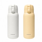 락앤락 스쿨핏 코튼캔디 원터치텀블러 370ml 화이트/옐로우