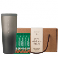 스타벅스 SS 시그니처 웬디 텀블러 621ml + 스타벅스 스틱커피 + 기프트박스