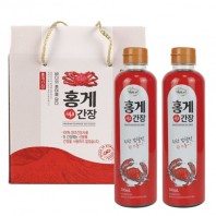 선물용 설 추석(홍게 간장 500ml 2개)명절선물세트 답례품