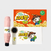 라이프스타일 93호 (버클홀더형 에어젯 100단 휴대용 선풍기+기라로쉬 3단 슬림 암막 우양산)