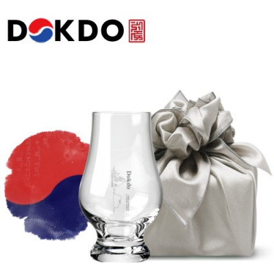 한국전통 K컬쳐 독도 40240 위스키잔 노징글라스 양주 니트잔 170ml (보자기 포장)