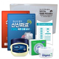 신신 구급함 구급키트 26호 (신신파프5매입 2팩 +바세린100ml +안티푸라민30g+구급밴드세트면봉22p)