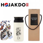한국전통 K컬쳐 까치와호랑이 호작도 트레블 텀블러 350ml 선물세트