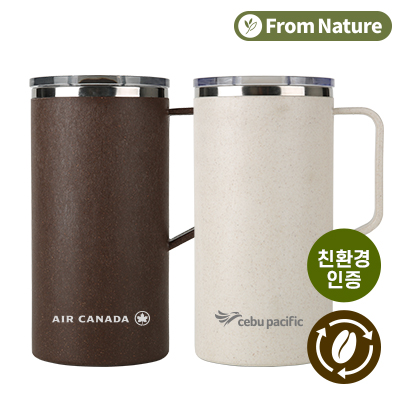 [프롬네이쳐] 친환경 커피가루 오피스 머그 600ml